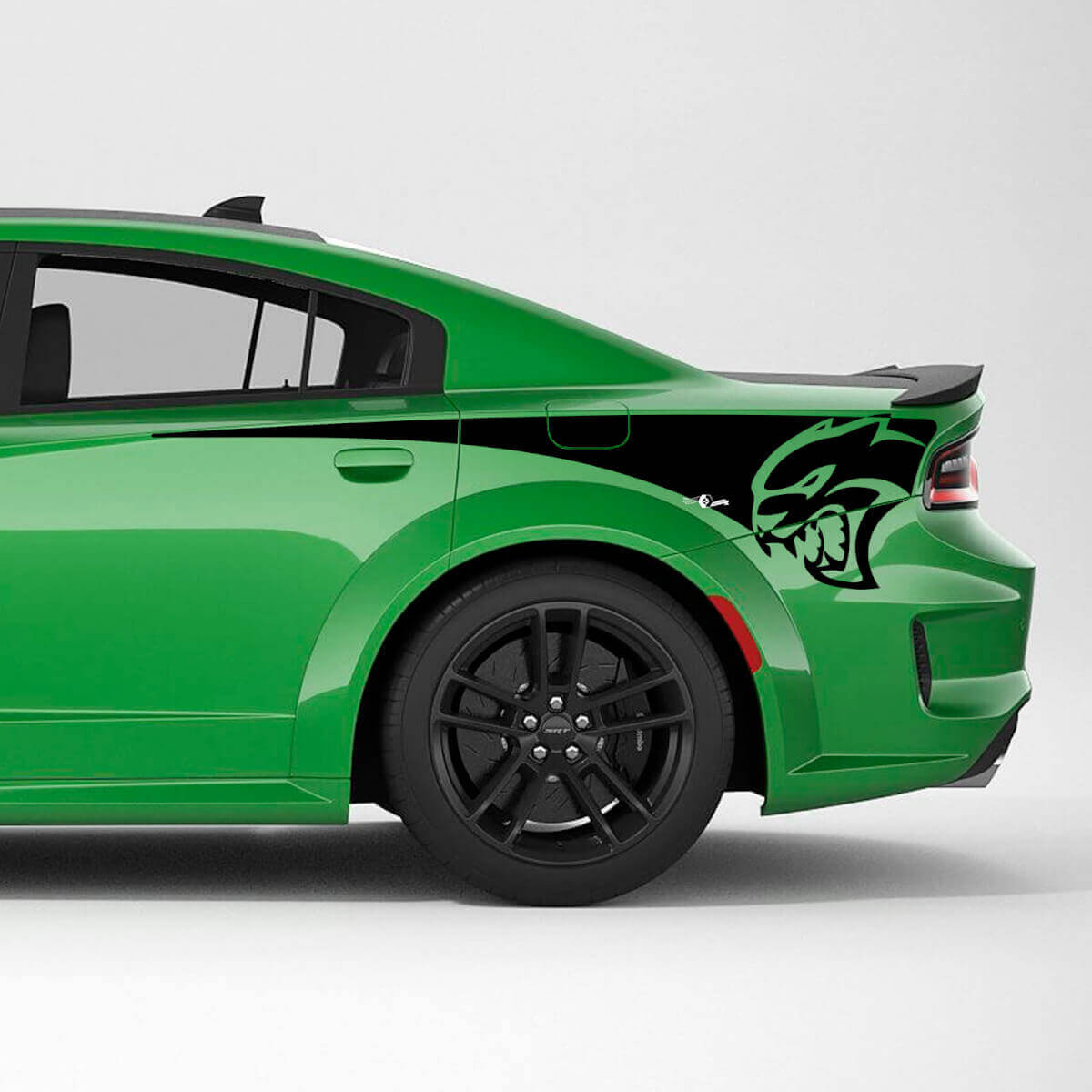 Adesivo in vinile striscia laterale posteriore Hellcat Wildcat per Dodge Charger