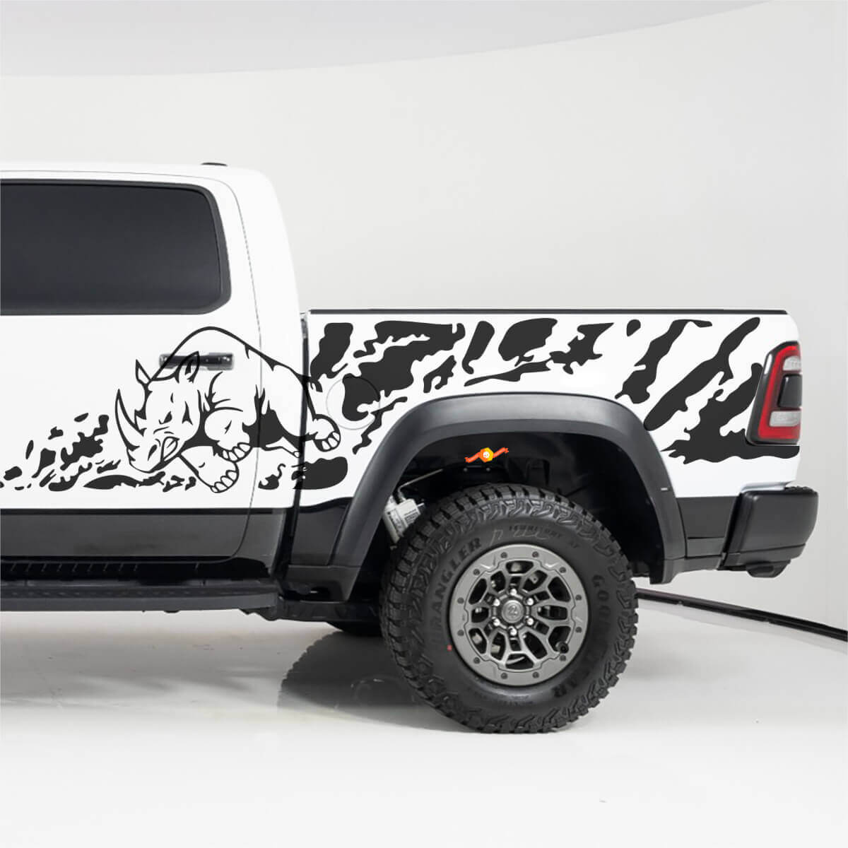Kit di Adesivi in Vinile Rhino Splash Side per Fiancate Dodge RAM 1500 RHO