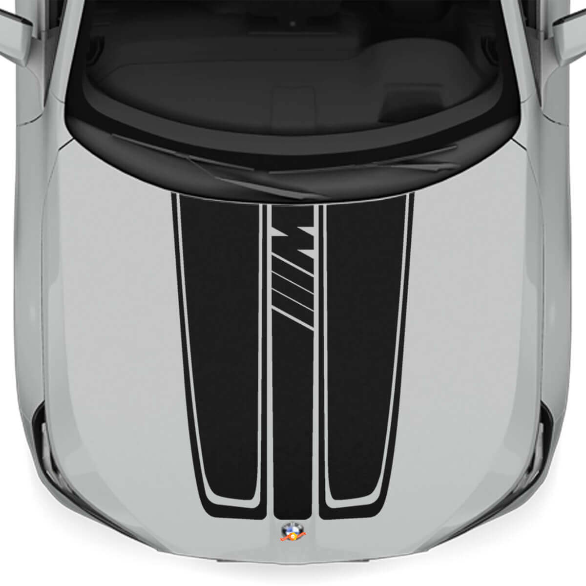 Kit adesivi a strisce in vinile M-Style per cofano BMW X3 G45