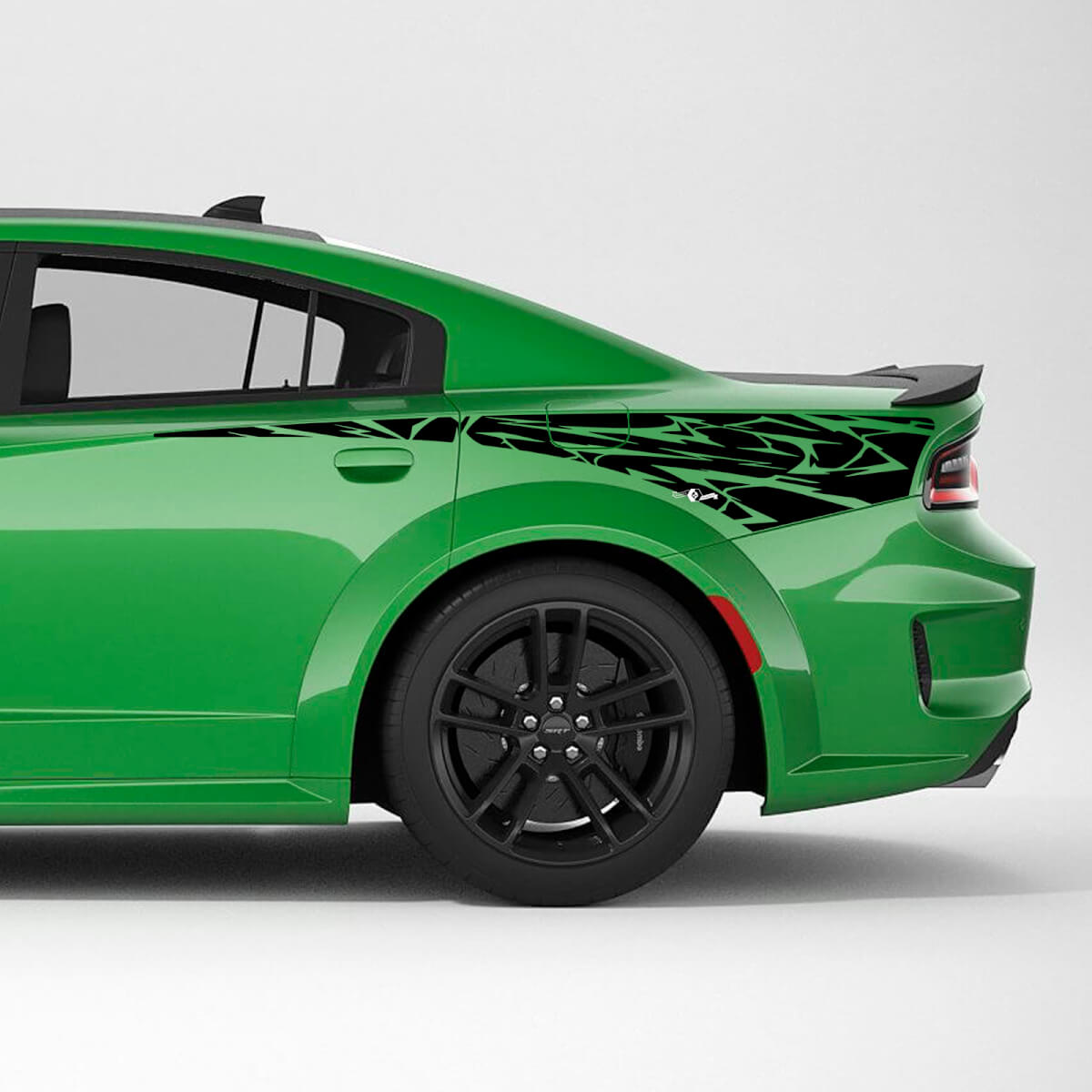 Adesivo in vinile a striscia laterale posteriore Tribal Skin per Dodge Charger