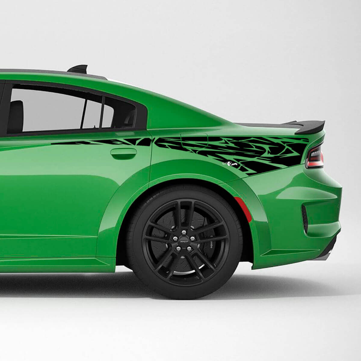 Adesivo in vinile a striscia laterale posteriore Tribal Skin per Dodge Charger
