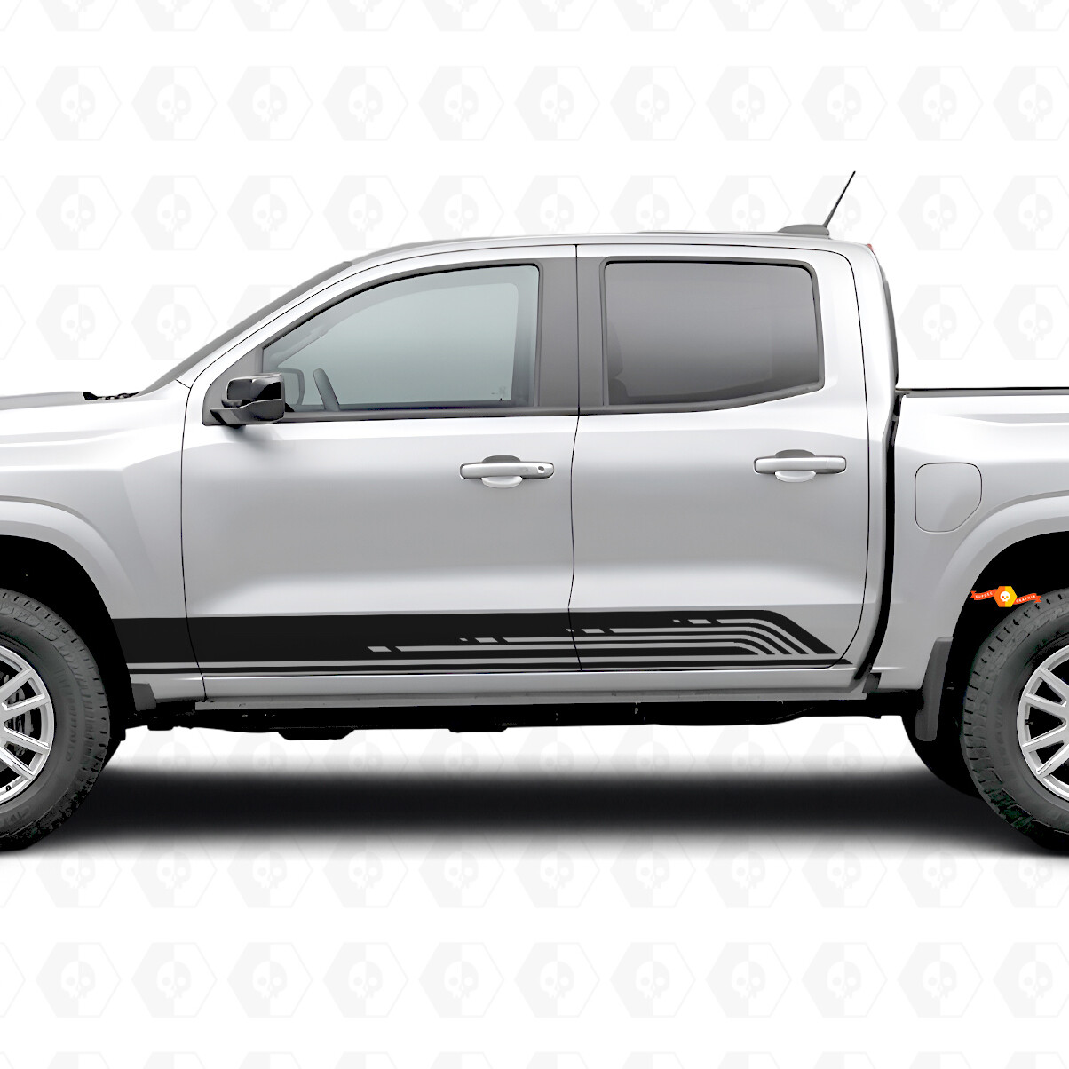 Strisce in Vinile Contorno Parallelo per Porta e Modanatura Laterale per Chevrolet Colorado 3ª Gen 2023-2026