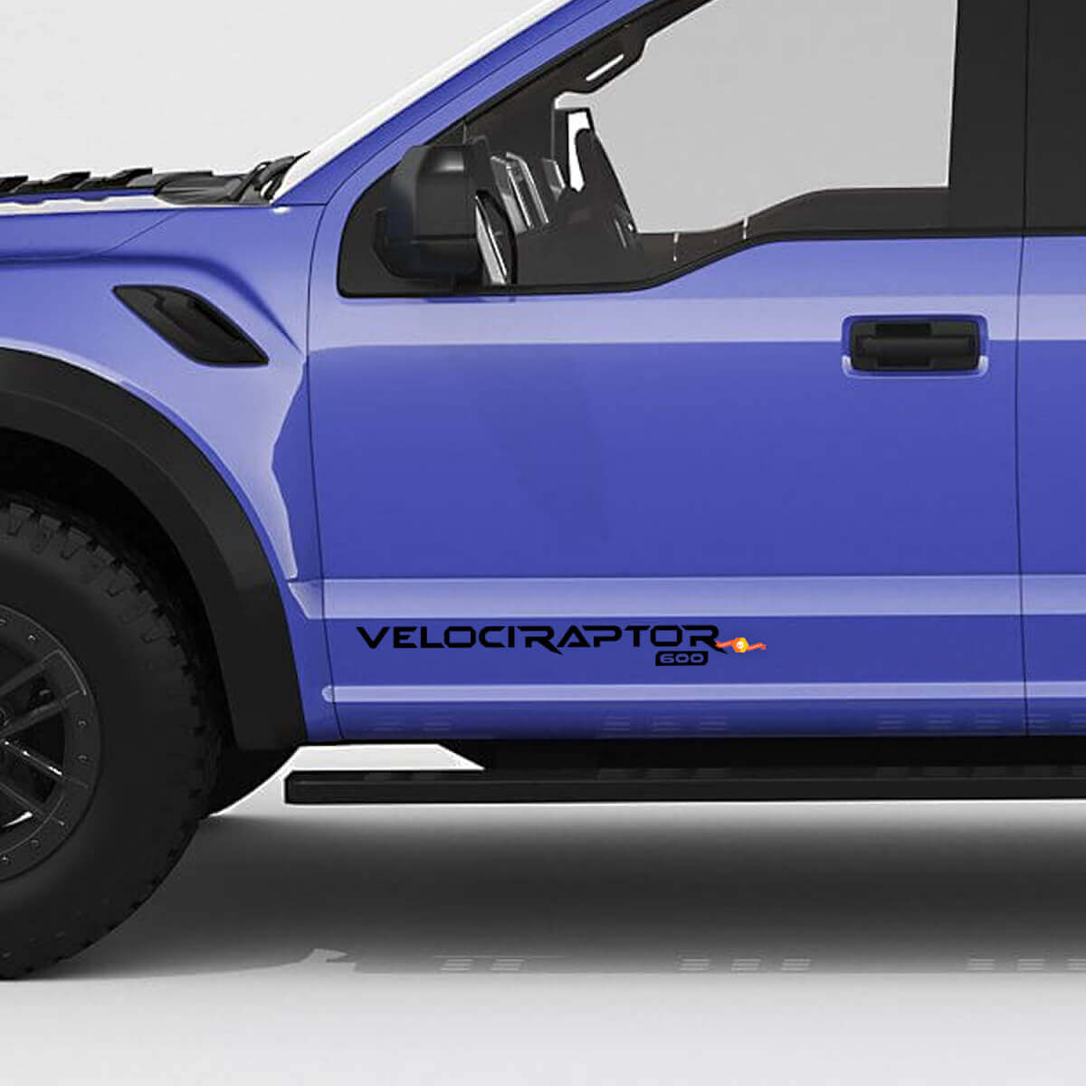 VelociRaptor V8 600 Porte Laterali Portellone adesivo decalcomania per Ford f150