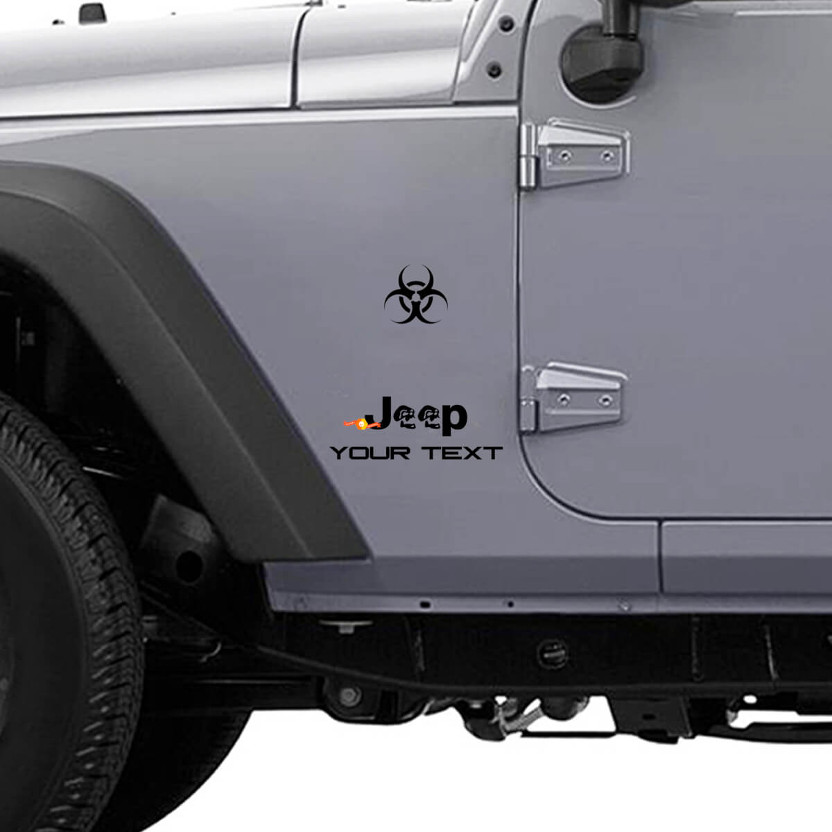 Adesivo in vinile con logo Zombie Outbreak Response per Jeep Wrangler Rubicon