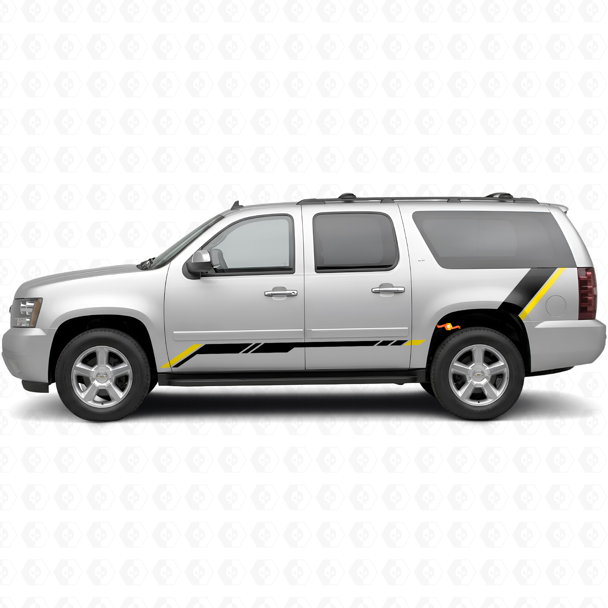 Strisce in vinile Accent in rilievo per porta e parafango posteriore per Chevrolet Suburban GMT900 2007-2014