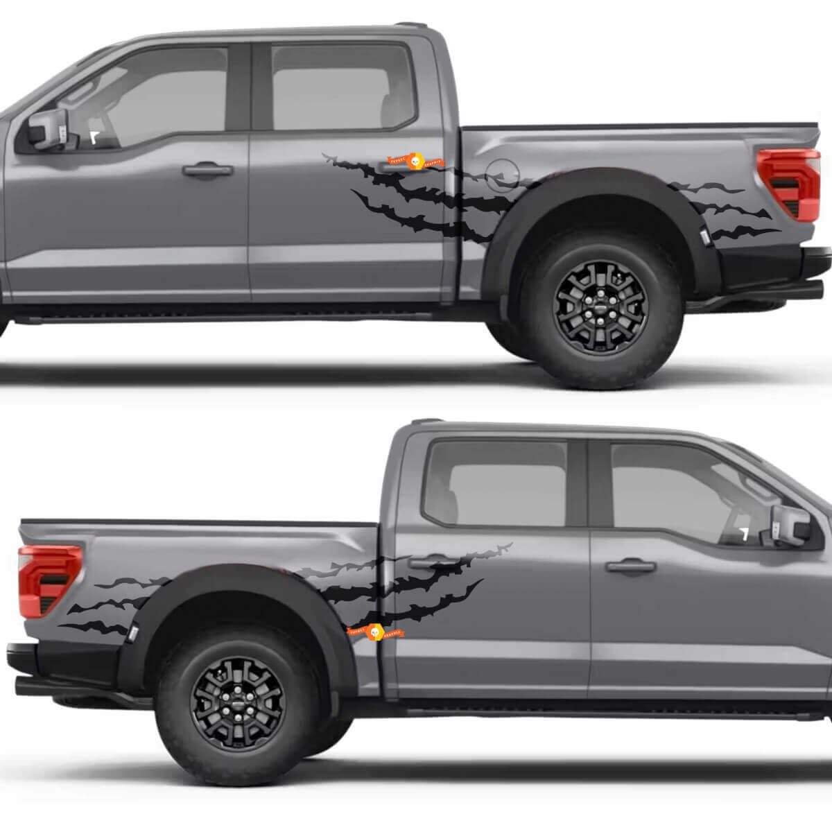 Claw Marks Side Doors Rear Fender Vinyl Decal Sticker for Ford F-150