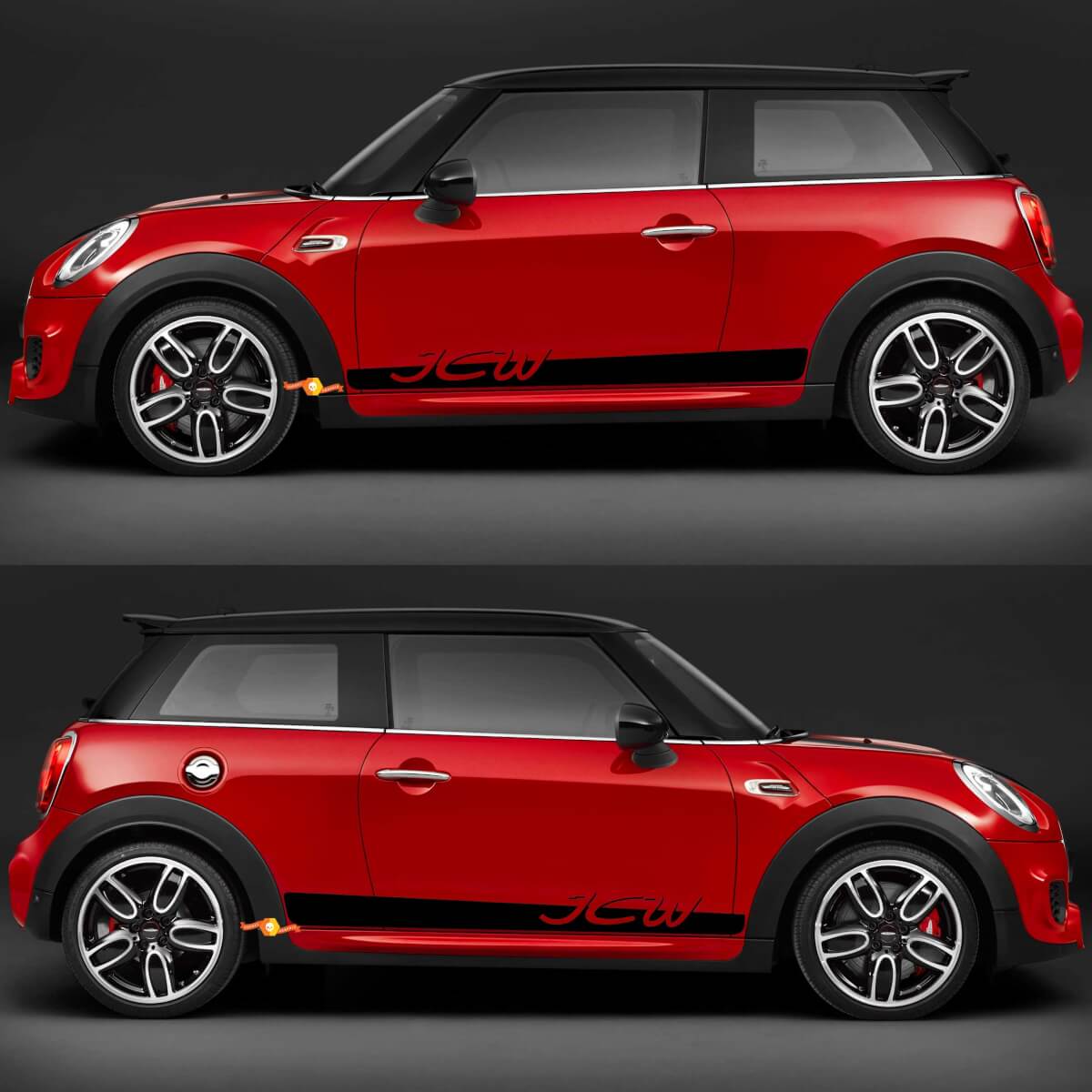 Adesivo Grafico Strisce Laterali JCW per Mini Cooper F56