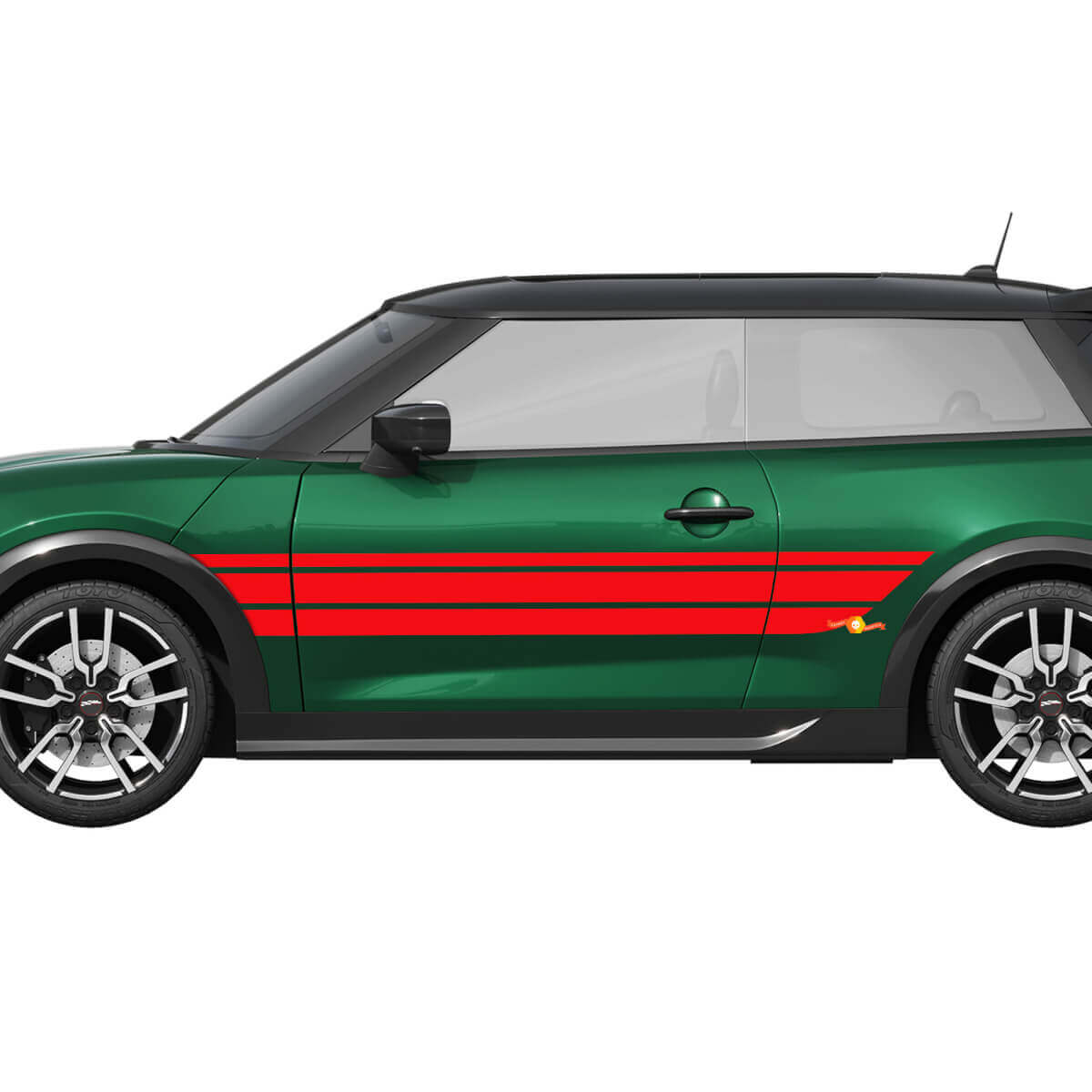 Adesivo Vinile Grafica Strisce da Gara Laterale per Mini Cooper S
