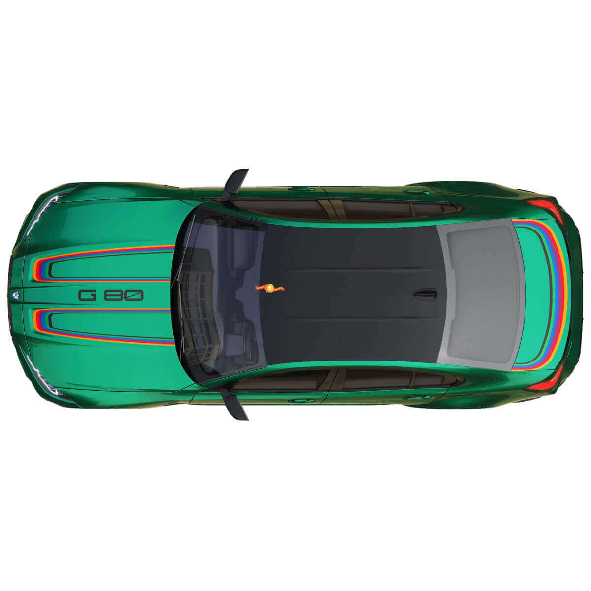 Adesivo Vinilico Strisce Cofano Bagagliaio M Performance 2 per BMW M3 G80