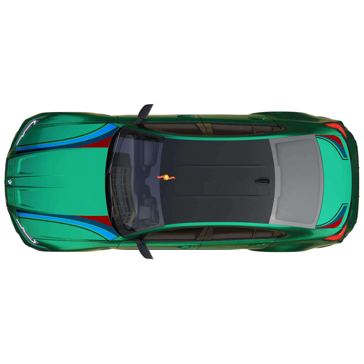 Adesivo in Vinile 3 Strisce Cofano Bagagliaio M Performance per BMW M3 G80