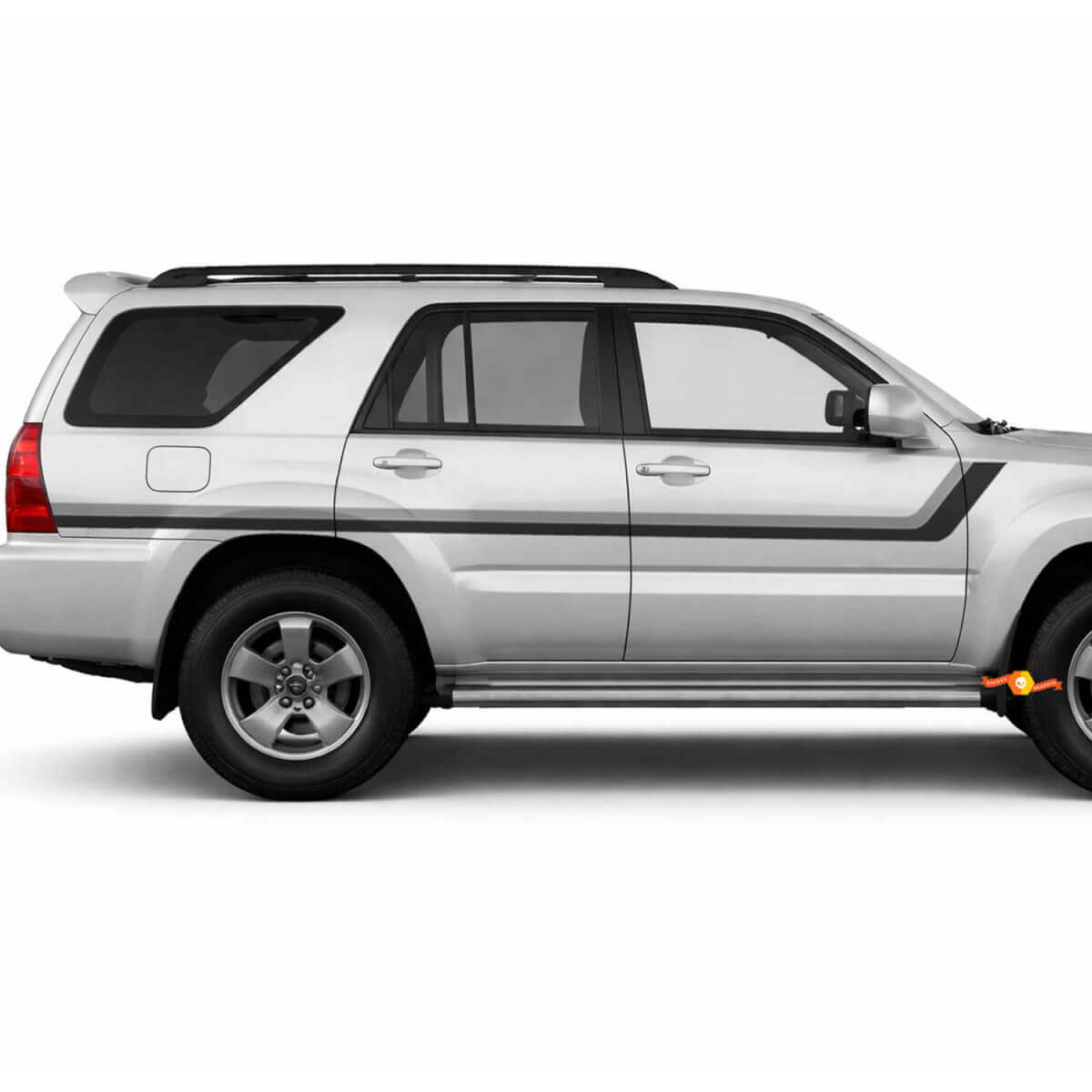 Adesivi Vinile Laterali a Doppia Righe Stile Heritage per Toyota 4Runner 2002-2009