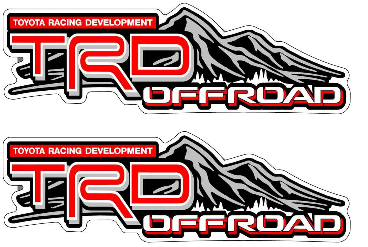 Adesivi in vinile stile montagna TRD Off Road per Toyota Tacoma Tundra