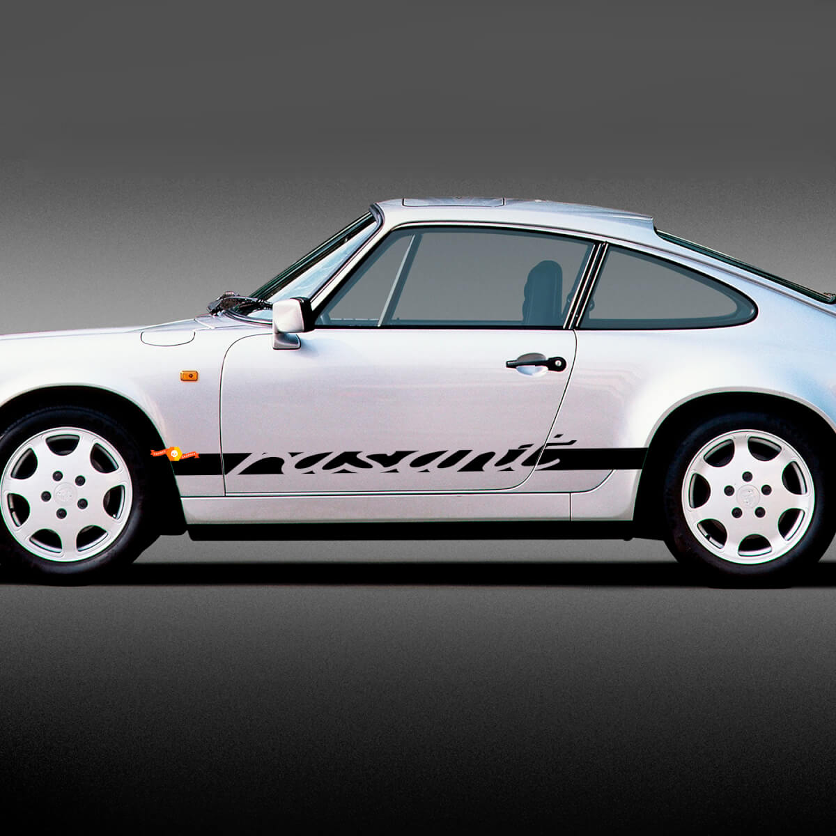 Adesivo in Vinile con Lettere Rasant a Fascia Laterale per Porsche 911