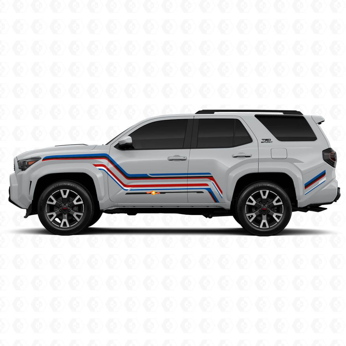 Adesivo in Vinile con Strisce Laterali Grafiche Curve per Toyota 4Runner