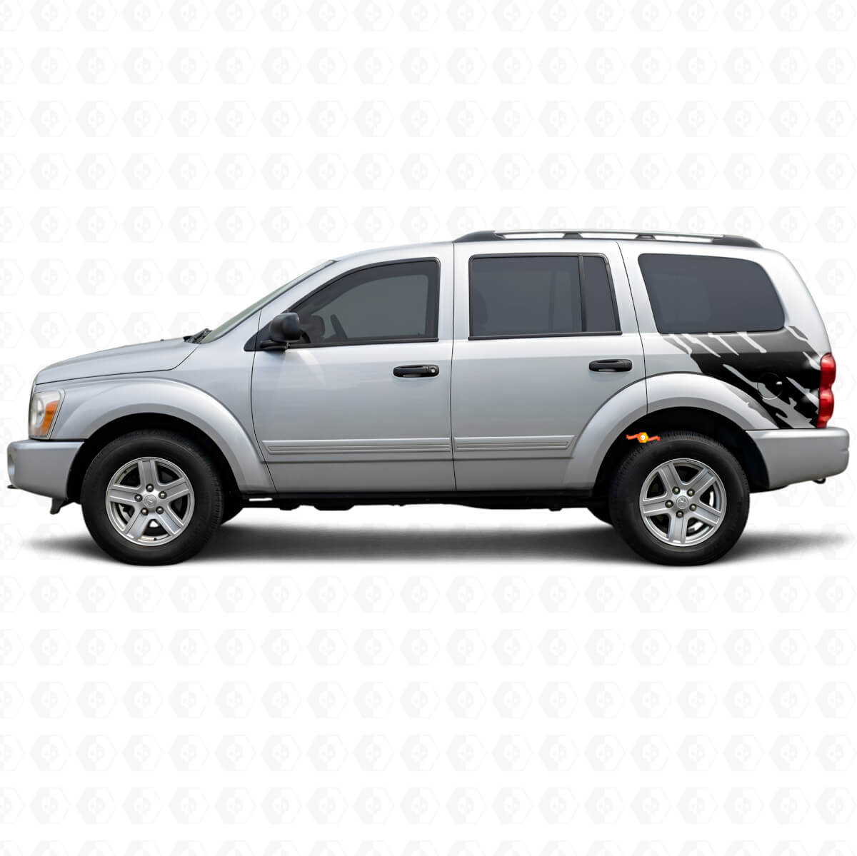 Adesivo in vinile grafico spruzzi di fango per lato posteriore Dodge Durango 2004-2009