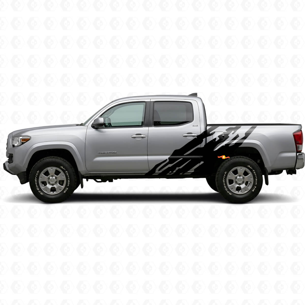 Adesivo Vinil Laterale con Grafica Spruzzi di Fango per Toyota Tacoma 2015-2023