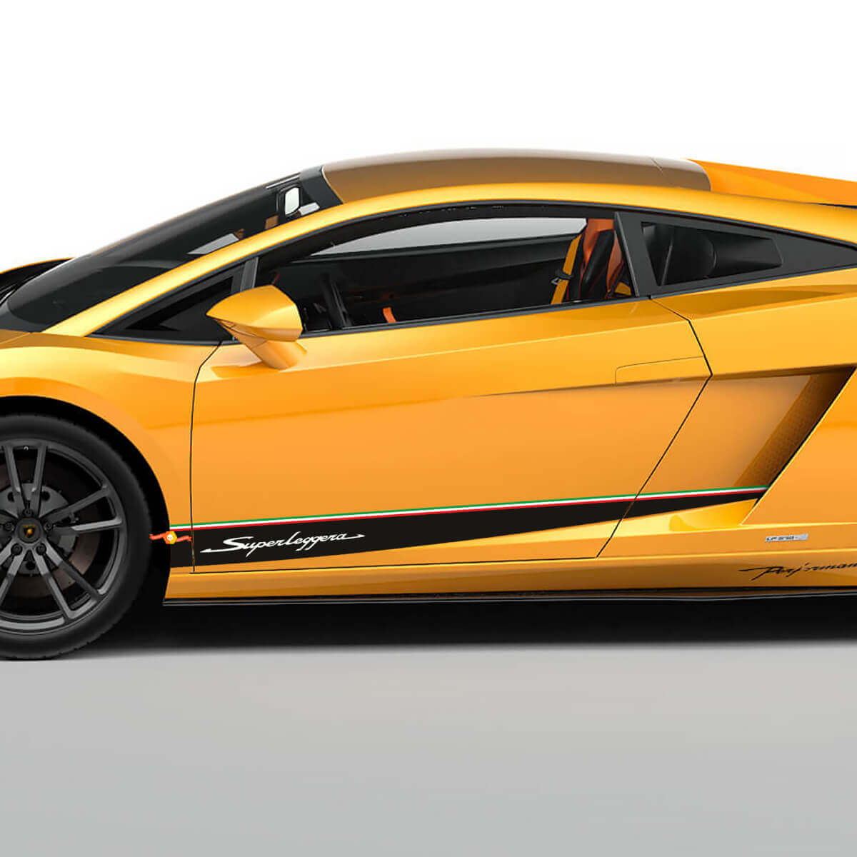 Kit Adesivi Laterali a Strisce Stile Italiano per Lamborghini Gallardo LP570-4