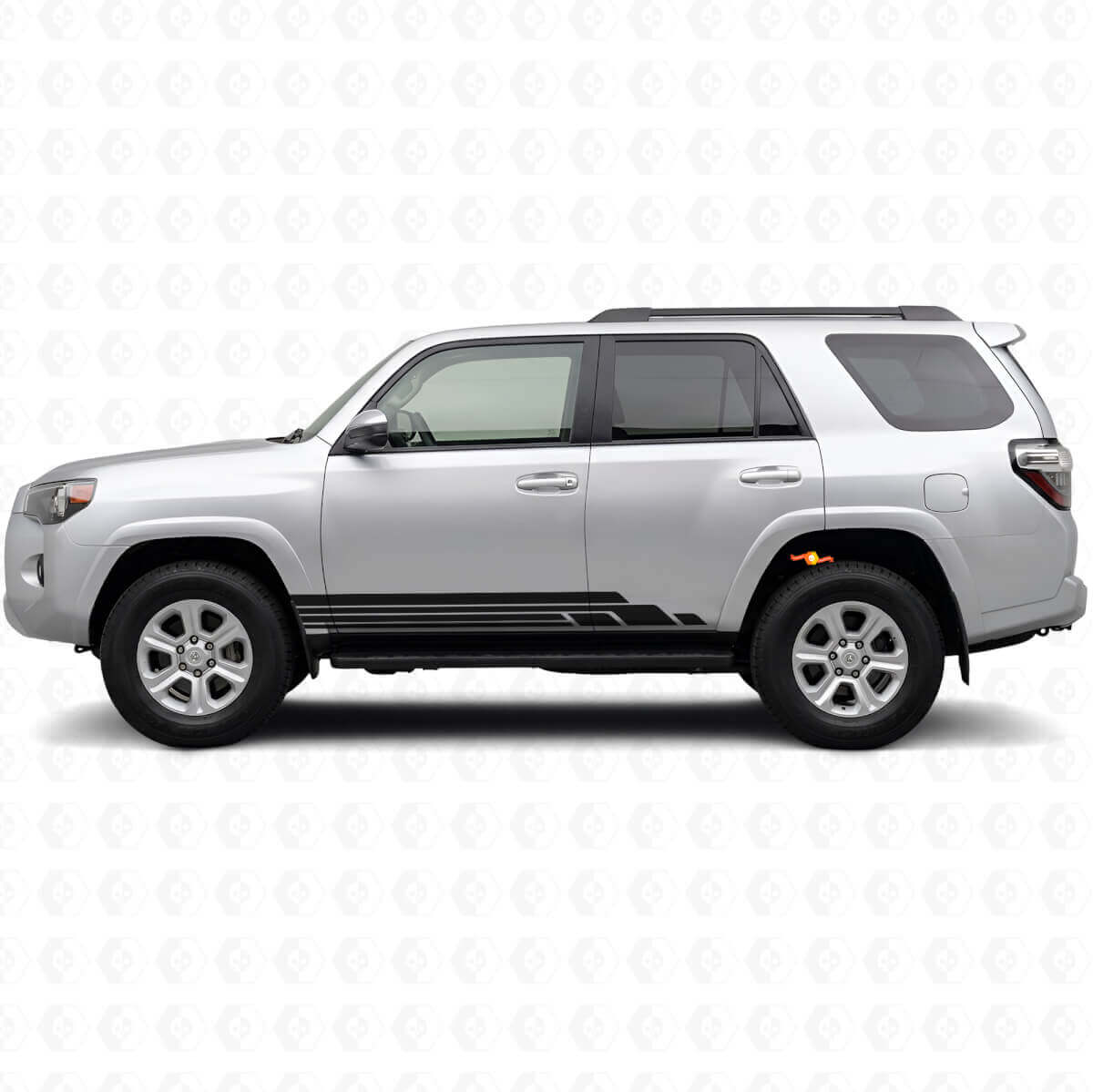 Kit Adesivi in Vinile Strisce Curve per Minigonne Toyota 4Runner 2009-2024