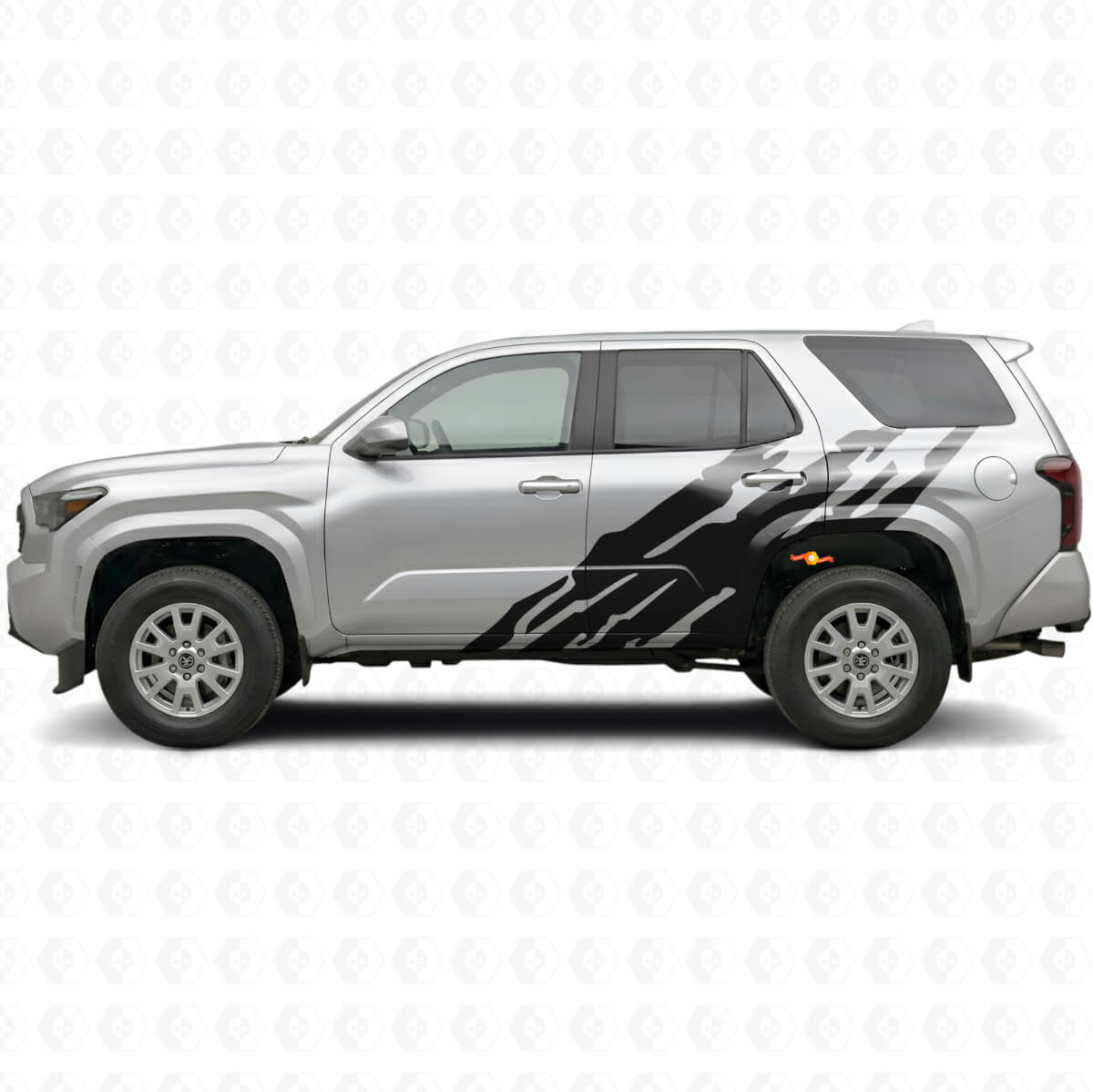 Adesivo laterale in vinile con grafica splash di fango per Toyota 4Runner 2024+