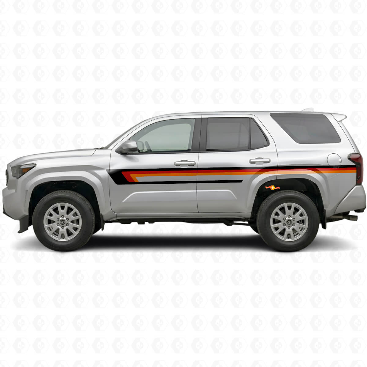 Adesivo Vinile a Strisce Triple per Porta Toyota 4Runner 2024+