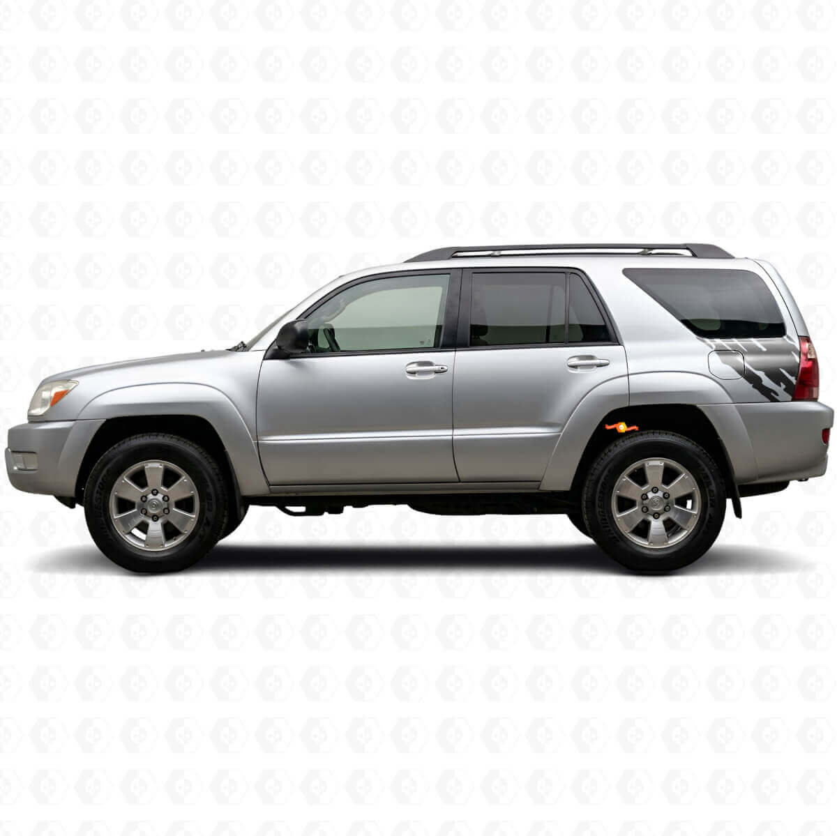 Kit Adesivi in Vinile con Grafica Schizzi di Fango per Fiancate Toyota 4Runner 2002-2009