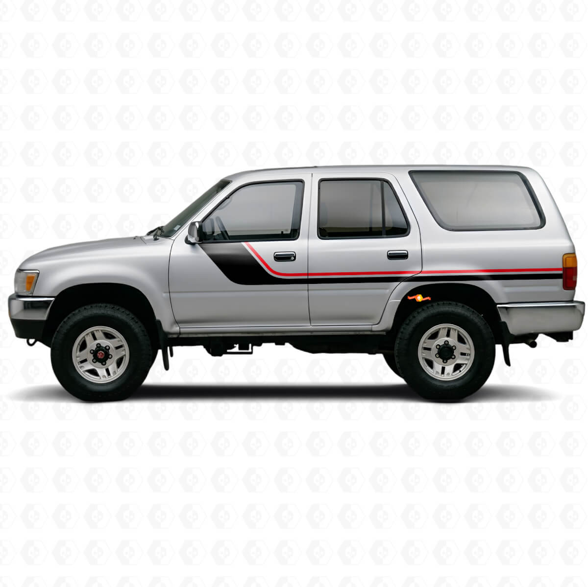 Kit Adesivi Laterali a Strisce Gemelle per Toyota 4Runner 1989-1995