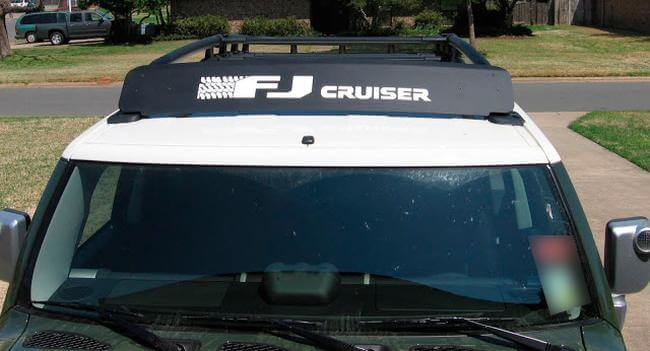 Adesivo Paravento Portapacchi Tetto per Toyota FJ Cruiser