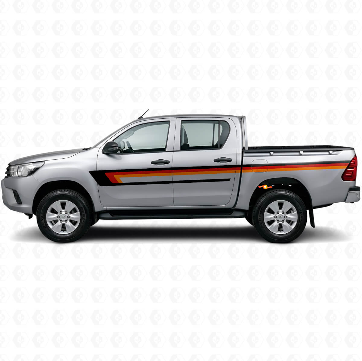 Adesivo in Vinile a Tripla Striscia per Porta per Toyota Hilux 2015+