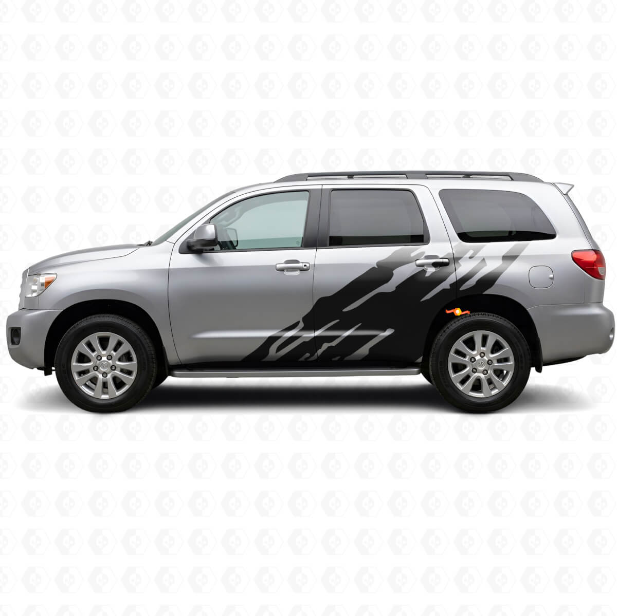 Adesivo Laterale in Vinile con Grafica Spruzzi di Fango per Toyota Sequoia 2007-2022