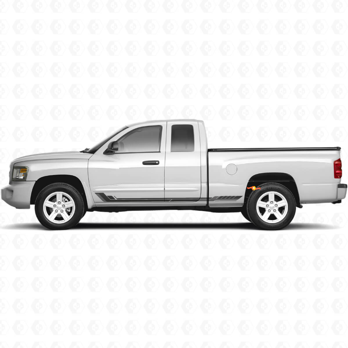 Strisce Laterali in Vinile Stile Racing per Dodge Dakota 2005-2011