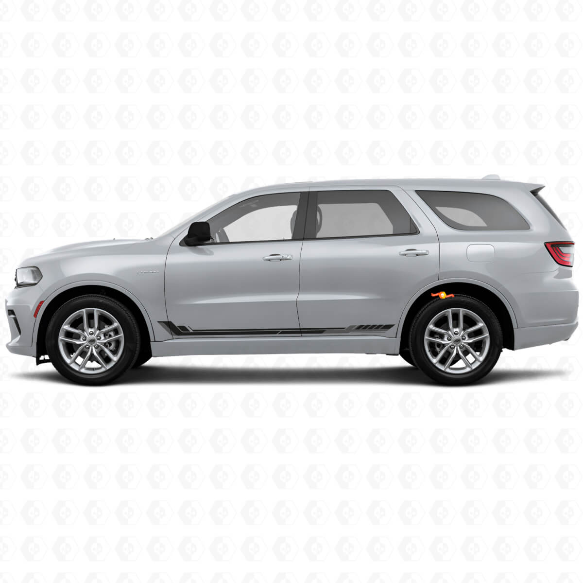 Adesivo in Vinile a Strisce Laterali Stile Racing per Dodge Durango 2011+
