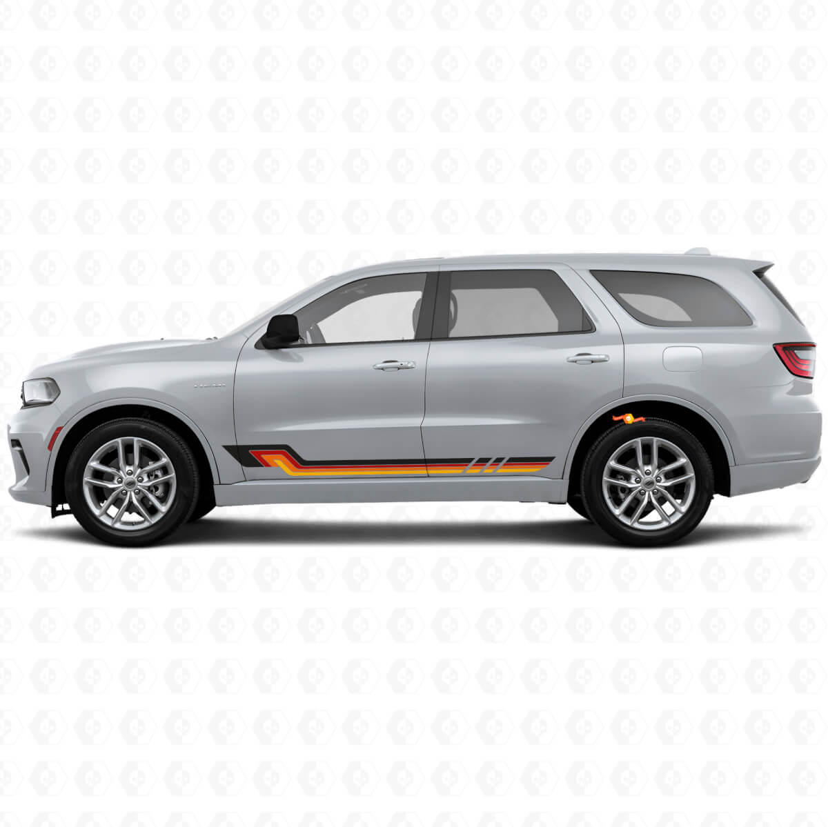 Adesivo in vinile a strisce laterali stile vintage per Dodge Durango 2011+