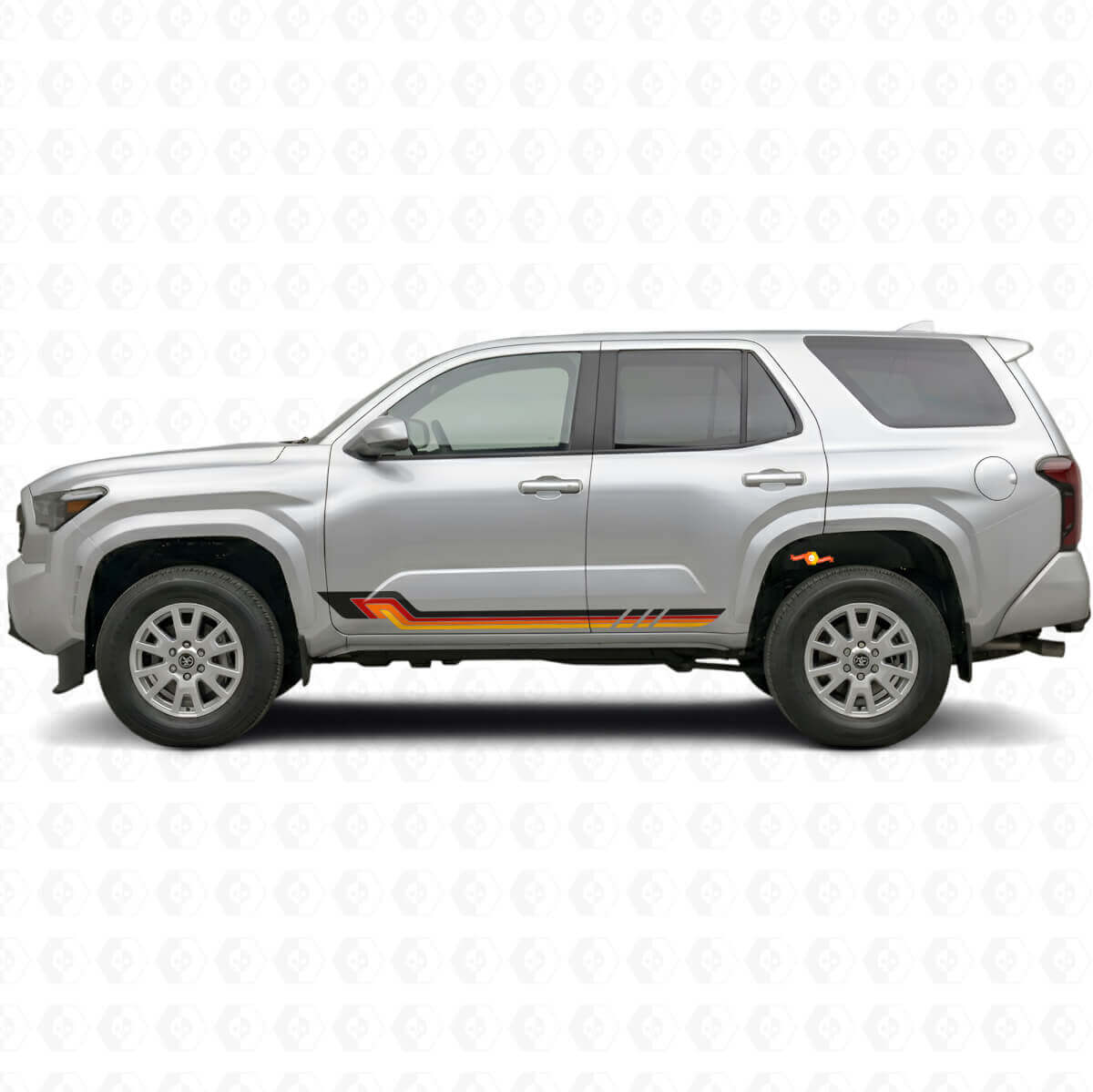 Adesivo Vinilato a Strisce Laterali Stile Vintage per Toyota 4Runner 2024+