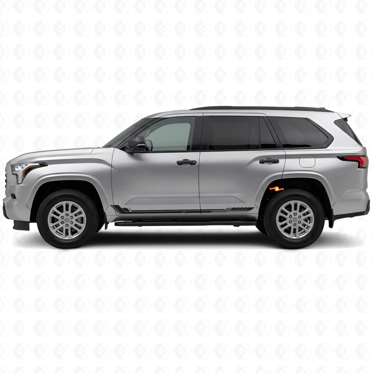 Adesivo in vinile a strisce laterali stile racing per Toyota Sequoia 2022+