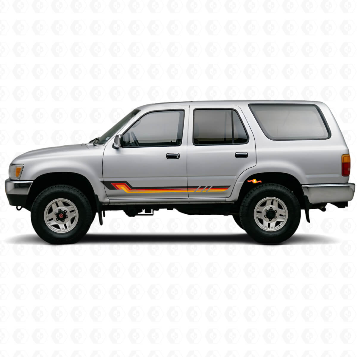 Adesivo in Vinile a Strisce Laterali Stile Vintage per Toyota 4Runner 1989-1995