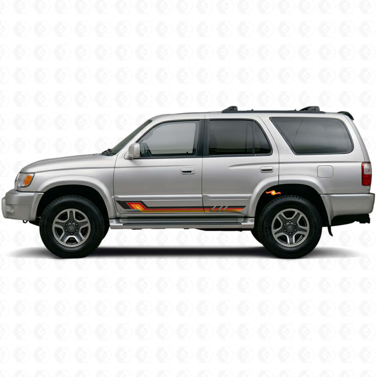 Adesivo in Vinile con Strisce Laterali Stile Vintage per Toyota 4Runner 1995-2002