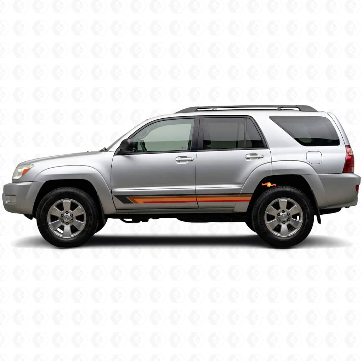 Strisce Laterali Dritte Vintage in Vinile per Toyota 4Runner 2002-2009