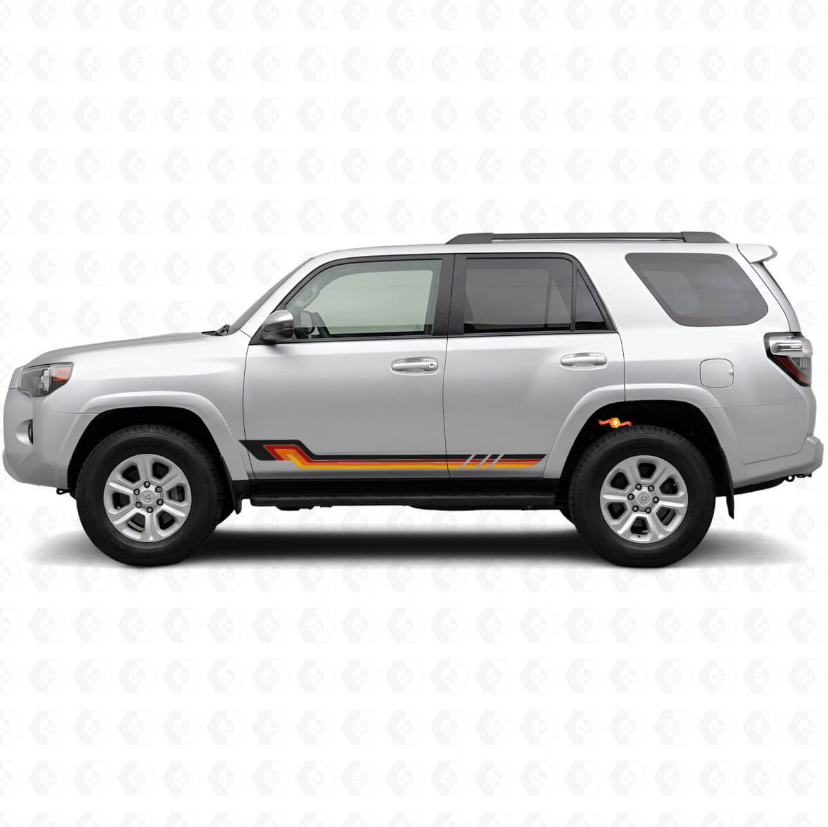 Adesivo in Vinile con Strisce Laterali in Stile Vintage per Toyota 4Runner 2009-2024