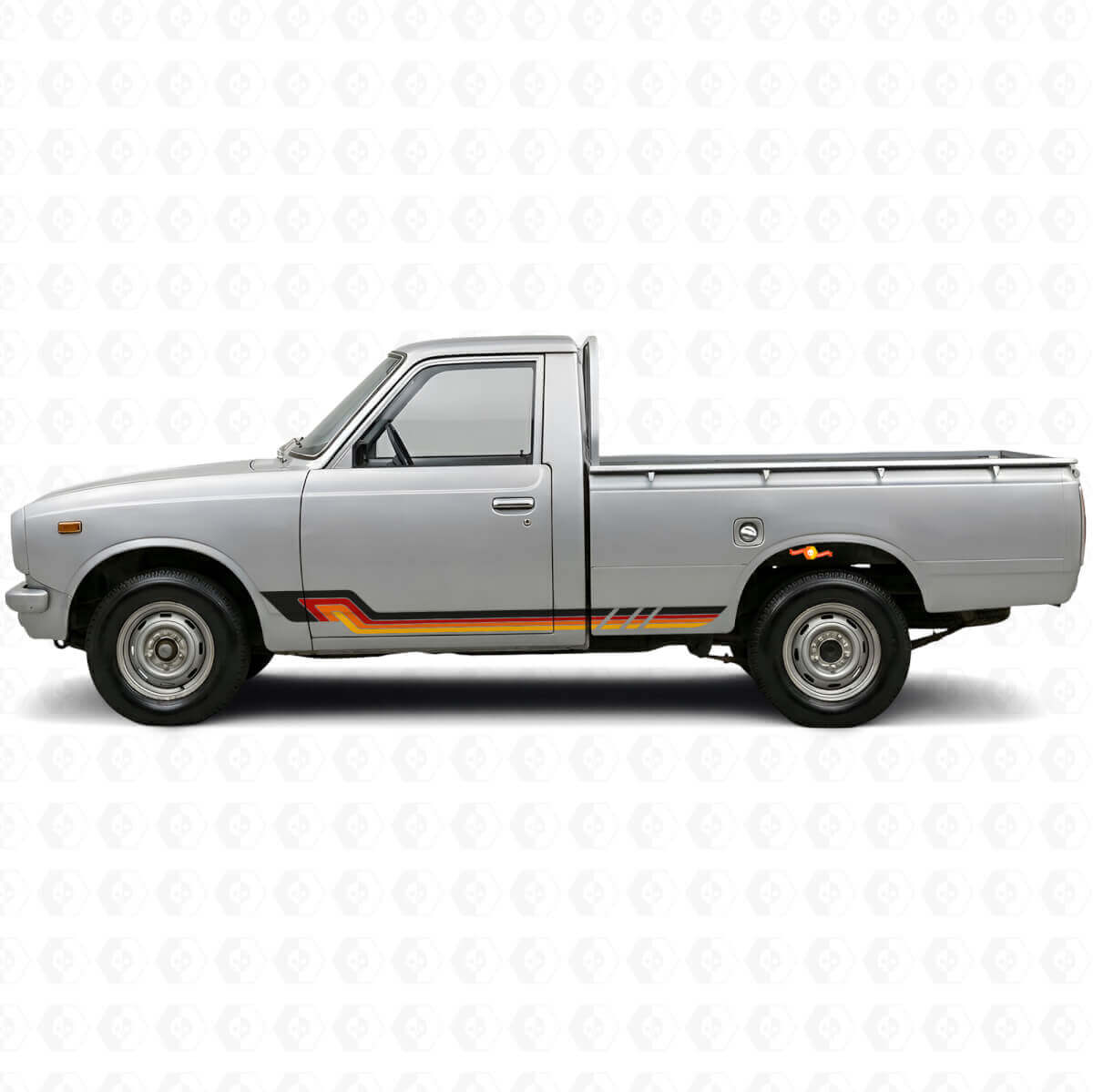 Adesivo in vinile a strisce laterali stile vintage per Toyota Hilux 1968-1972
