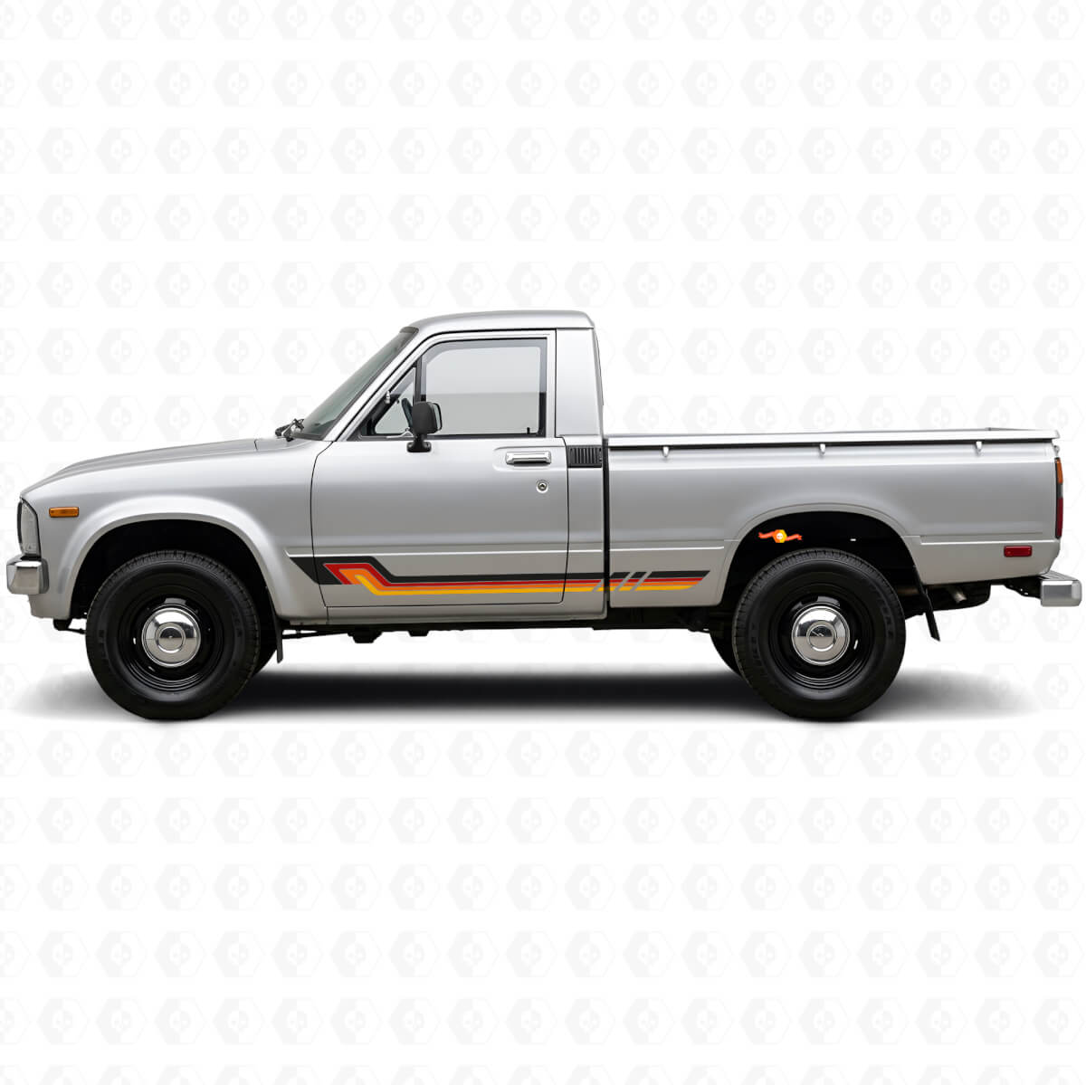 Adesivo in Vinile con Strisce Laterali Stile Vintage per Toyota Hilux 1978-1983