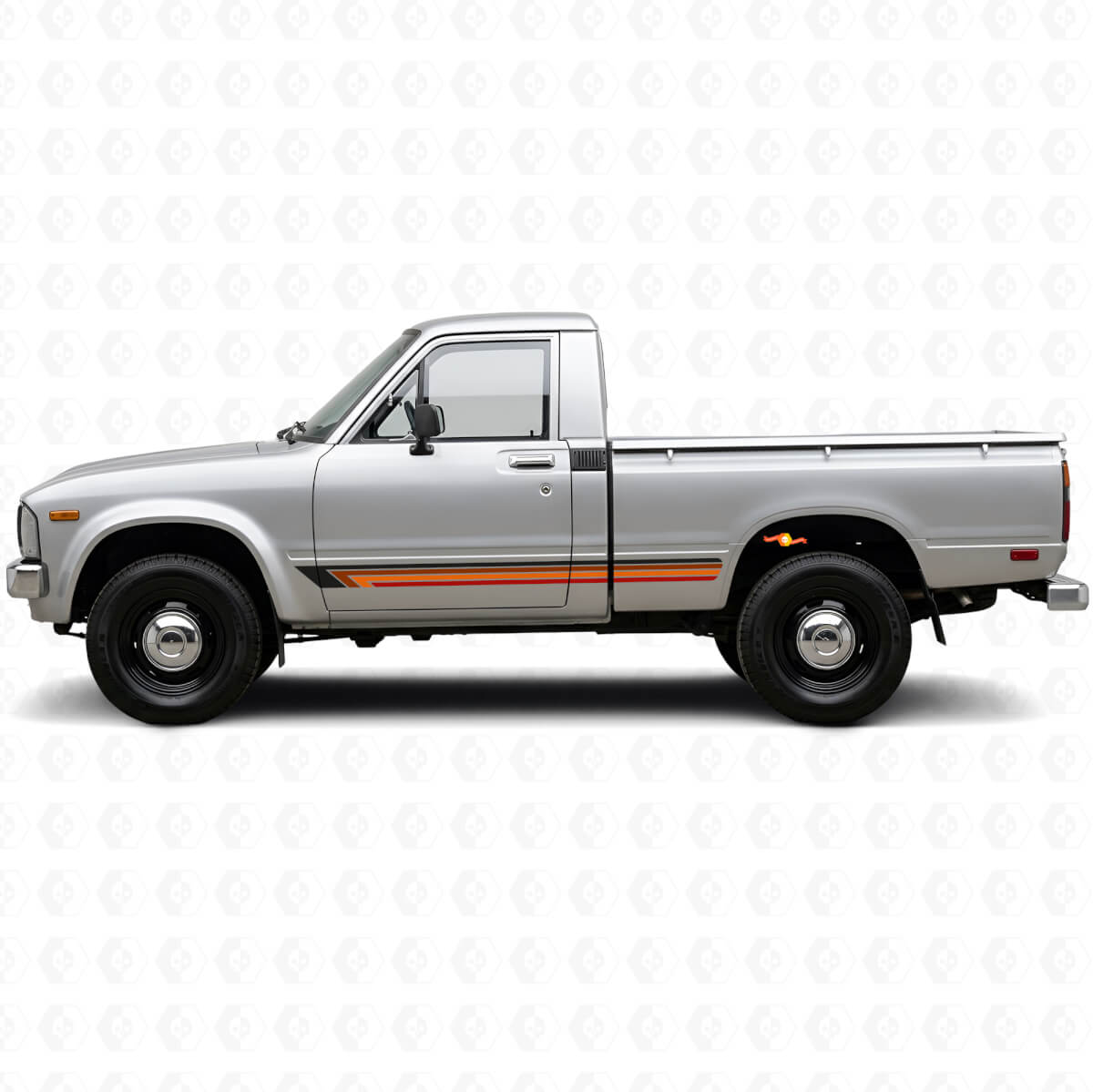 Strisce Vintage Dritte Adesivo Laterale in Vinile per Toyota Hilux 1978-1983