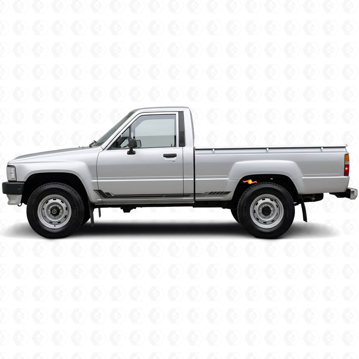 Adesivo in Vinile a Strisce Laterali Stile Racing per Toyota Hilux 1983-1988