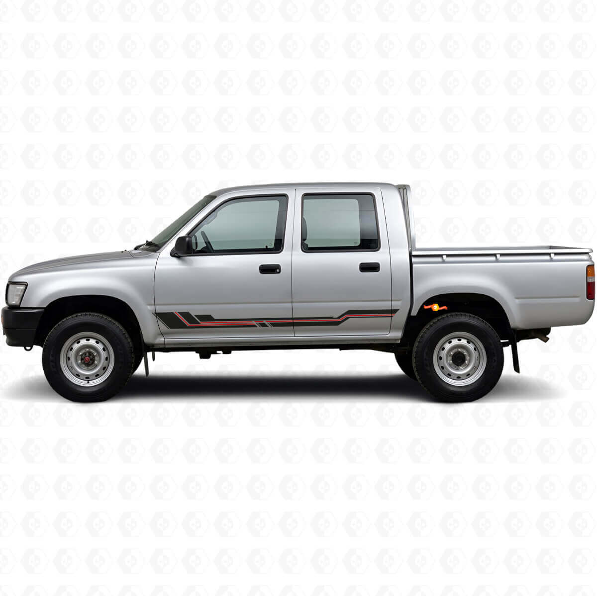 Adesivo in Vinile con Strisce Curve per Parafango Toyota Hilux 1988-1997