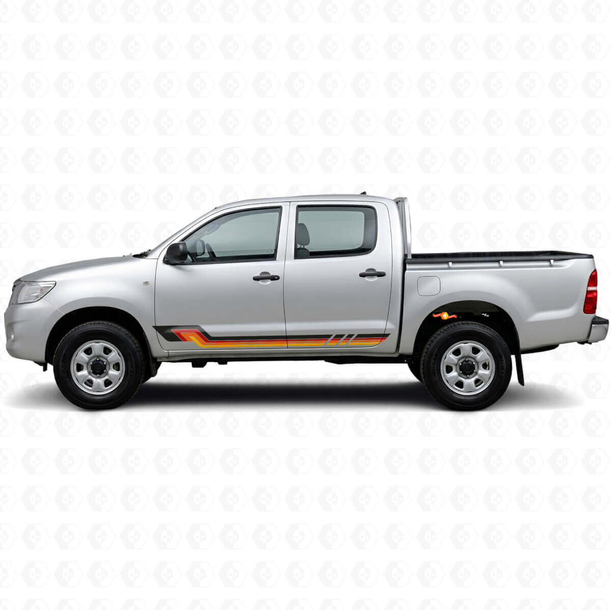 Adesivo in Vinile a Strisce Laterali Stile Vintage per Toyota Hilux 2004-2015