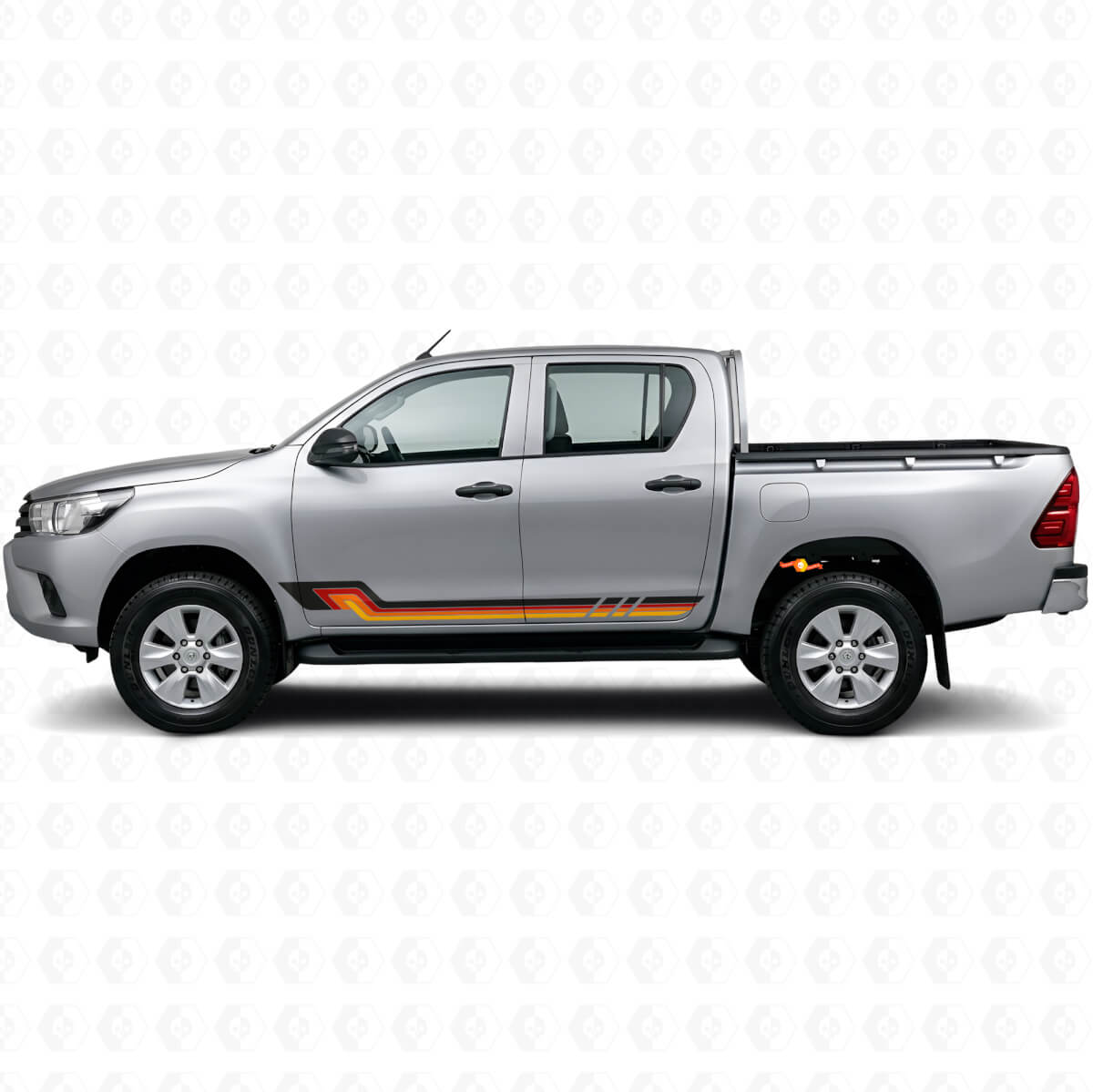 Adesivo in Vinile a Strisce Laterali Stile Vintage per Toyota Hilux 2015+