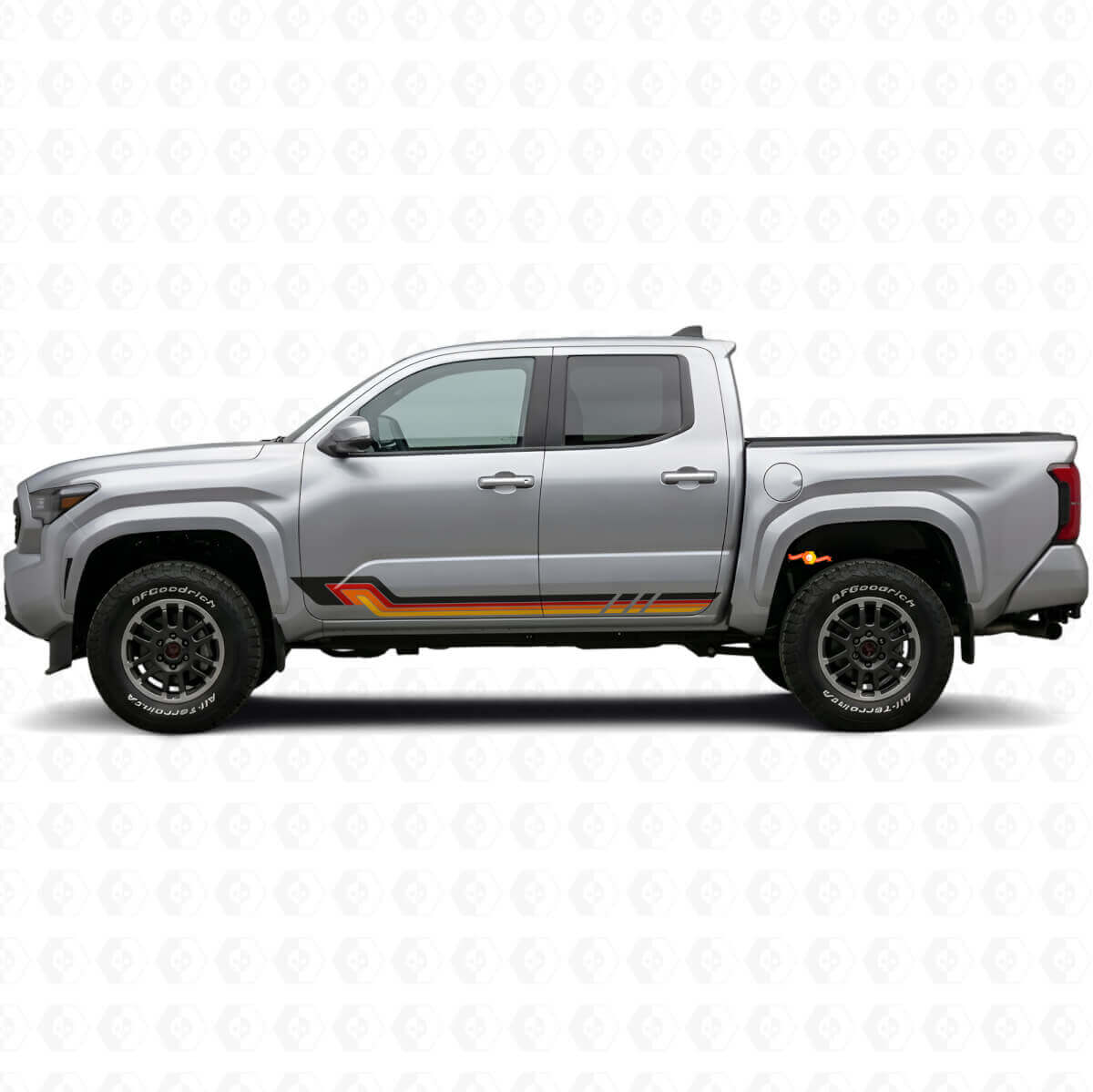 Adesivo in Vinile a Strisce Laterali Stile Vintage per Toyota Tacoma 2023+