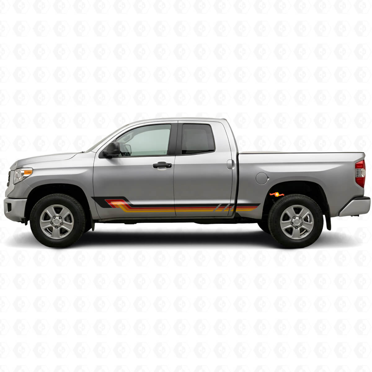 Adesivo in Vinile con Strisce Laterali Stile Vintage per Toyota Tundra 2007-2021