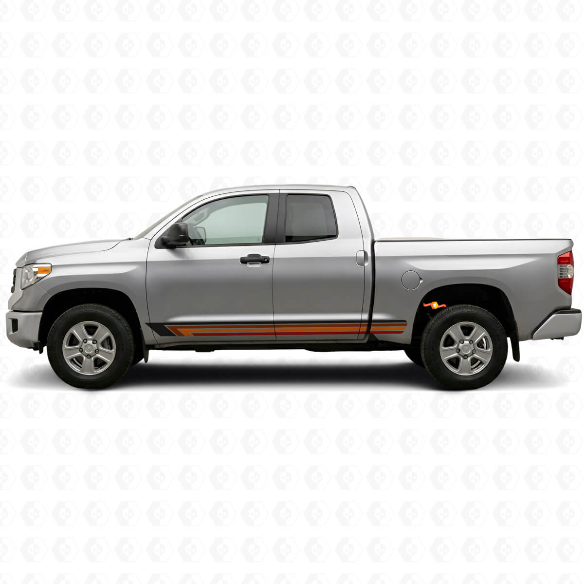Adesivo laterale in vinile con strisce vintage per Toyota Tundra 2007-2021