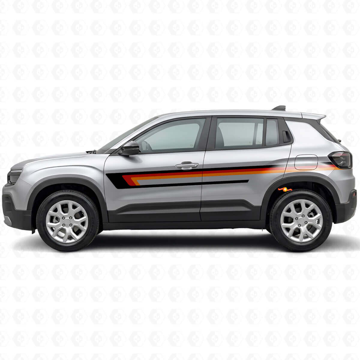 Adesivo Vinilico a Strisce Triple per Porta Jeep Avenger 2023+