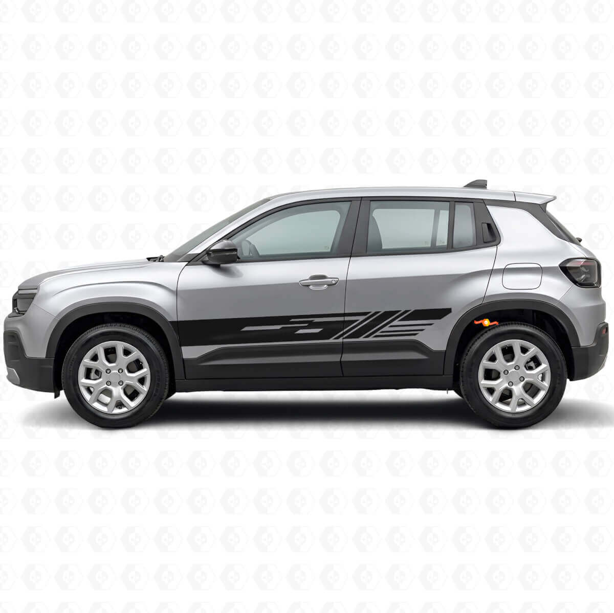 Kit di Adesivi in Vinile con Strisce Laterali Decorate per Jeep Avenger 2023+